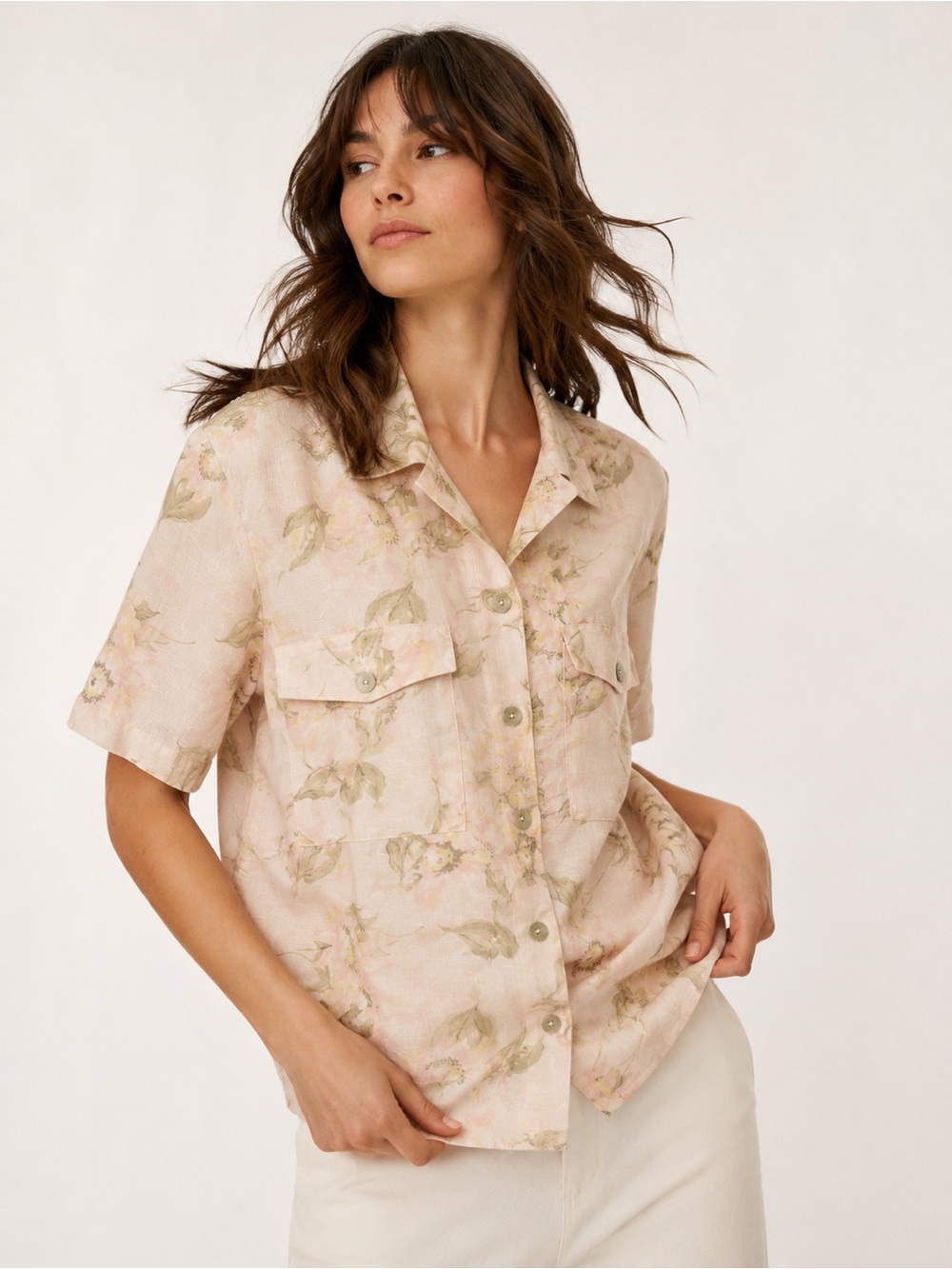 Vintage Floral Boxy Shirt